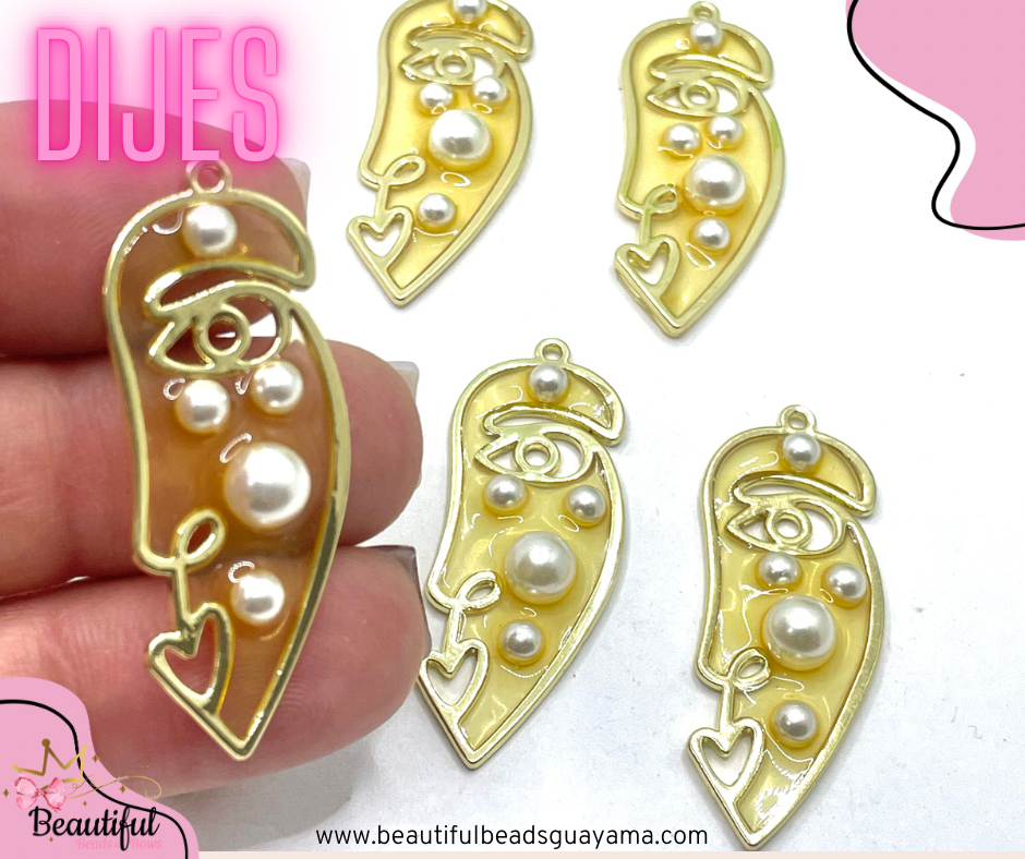 Resin Abstract Pendant 1pc