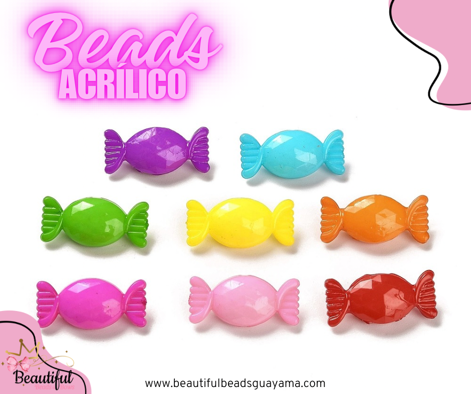 Acrylic Candy Beads 10pc