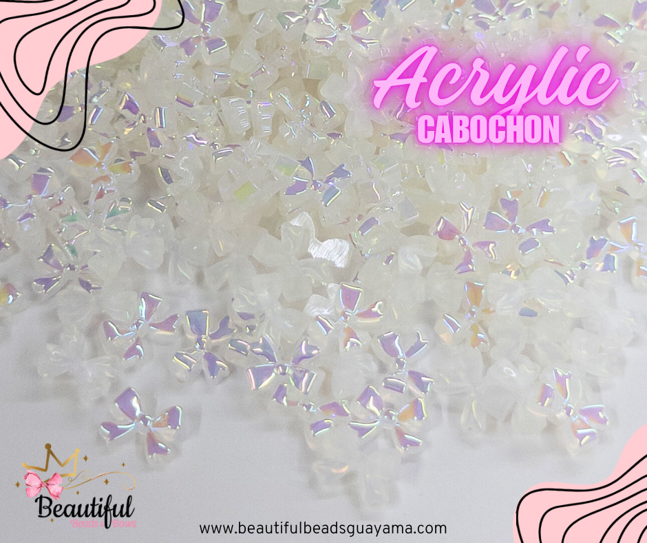 UV Bow Cabochon 30pc