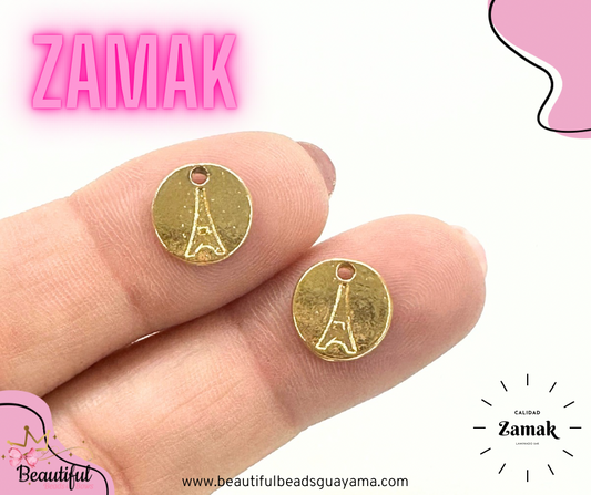 Zamak Round Paris 2pc