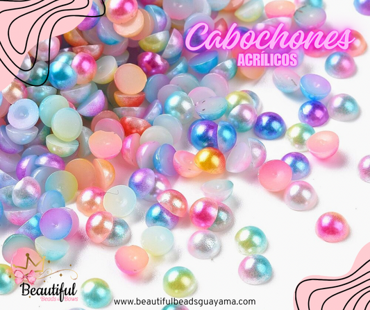 Mixed Cabochon 4mm 200pc