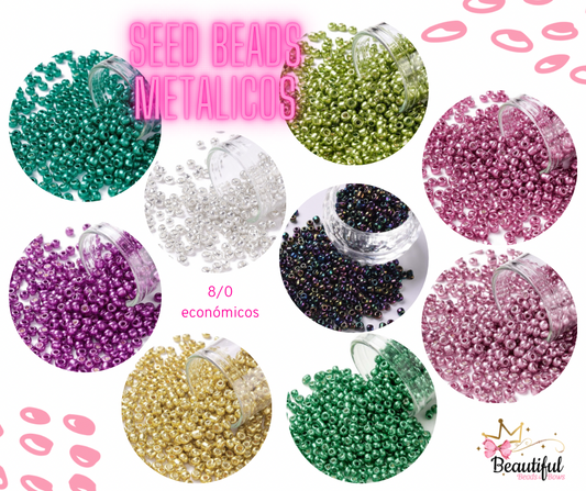 8/0 Metallic Seed Beads