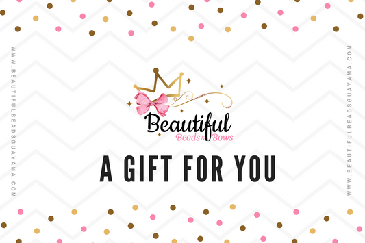 Beautiful Beads & Bows tarjeta de regalo