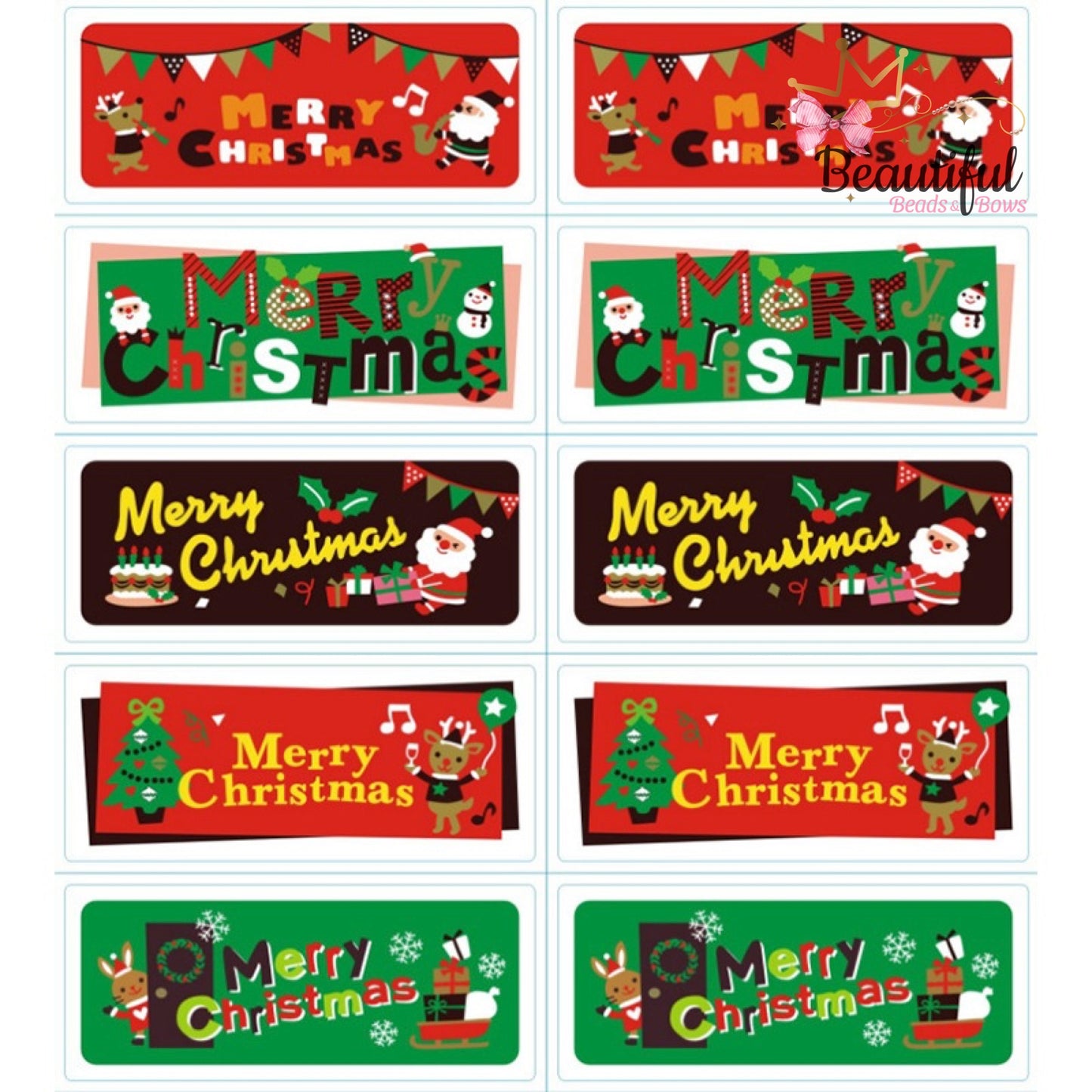 Merry Christmas Stickers