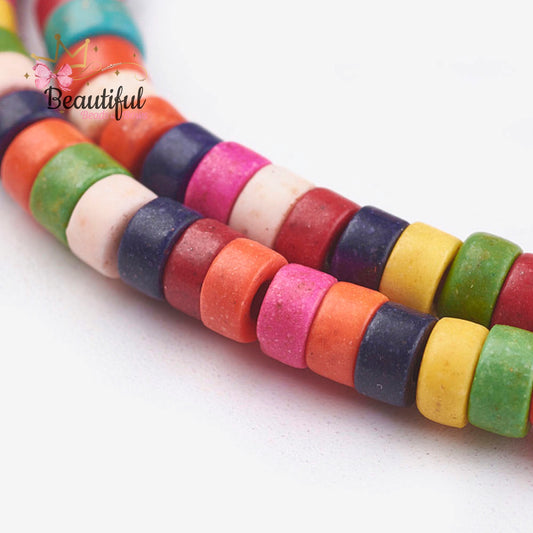 Flat Round strand beads