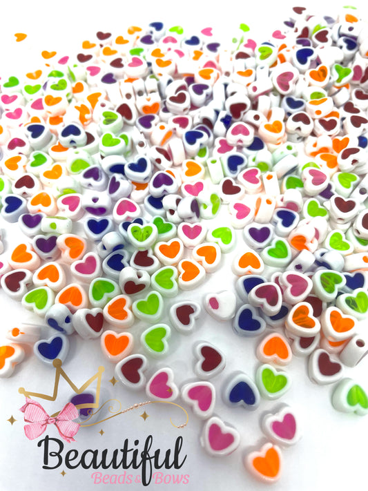 Heart Acrylic Beads