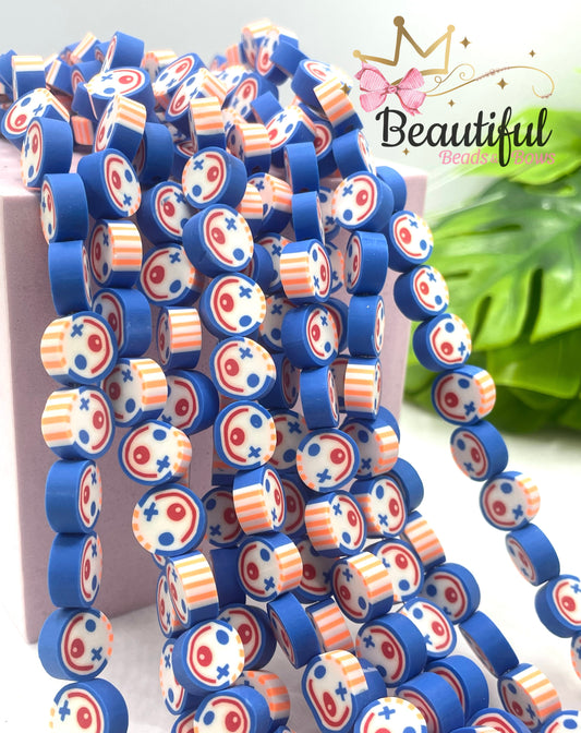 Polymer Clay Beads Clown