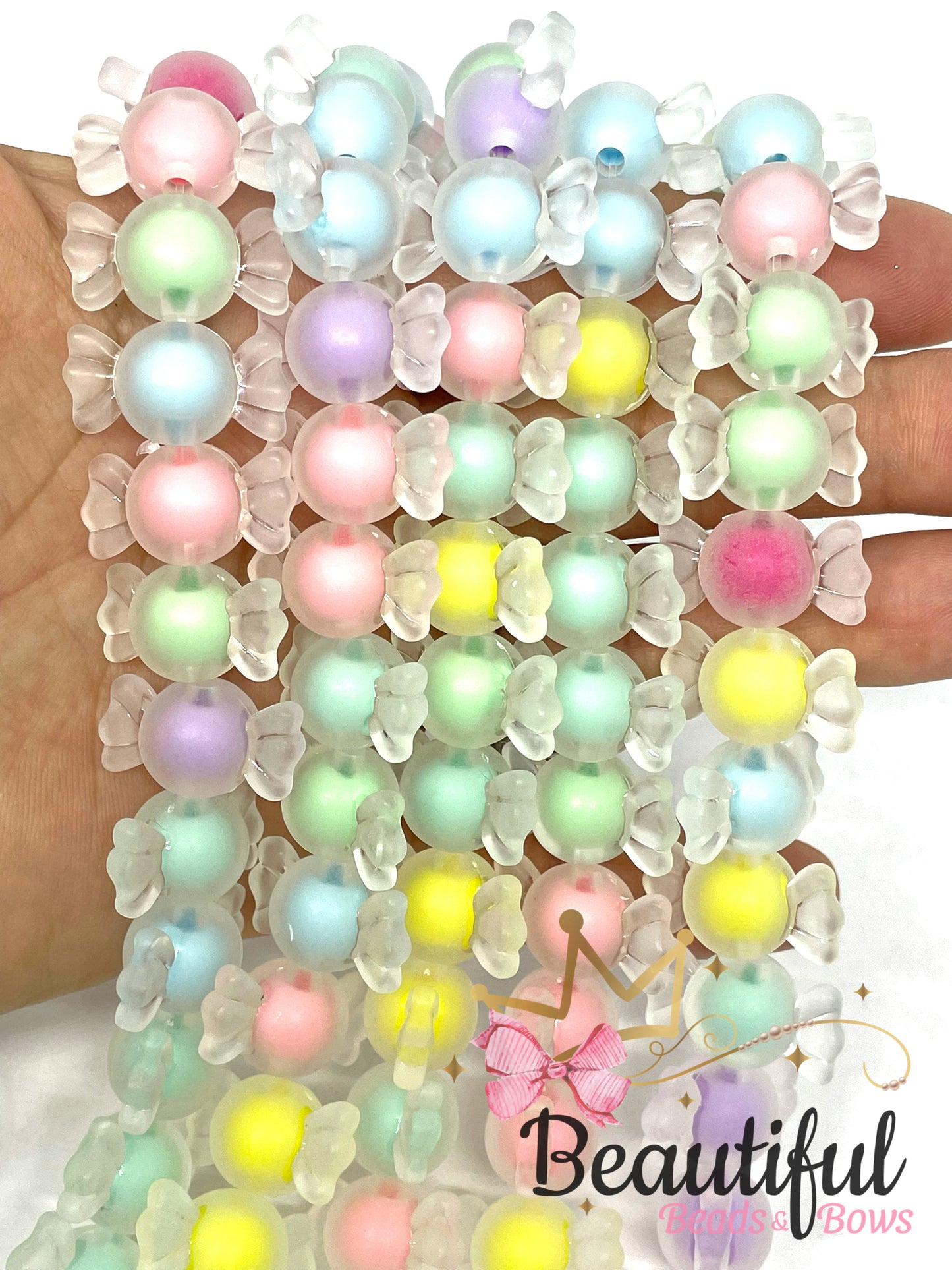 Acrylic Frosted Candy Beads