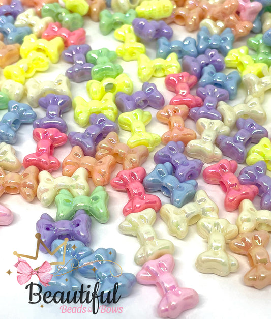 Bow Acrylic Beads