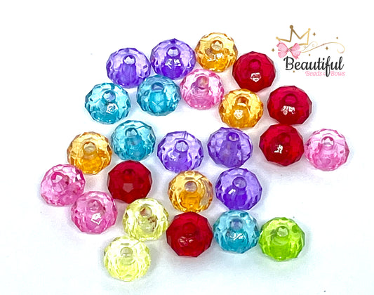 Acrylic Rondelle Beads