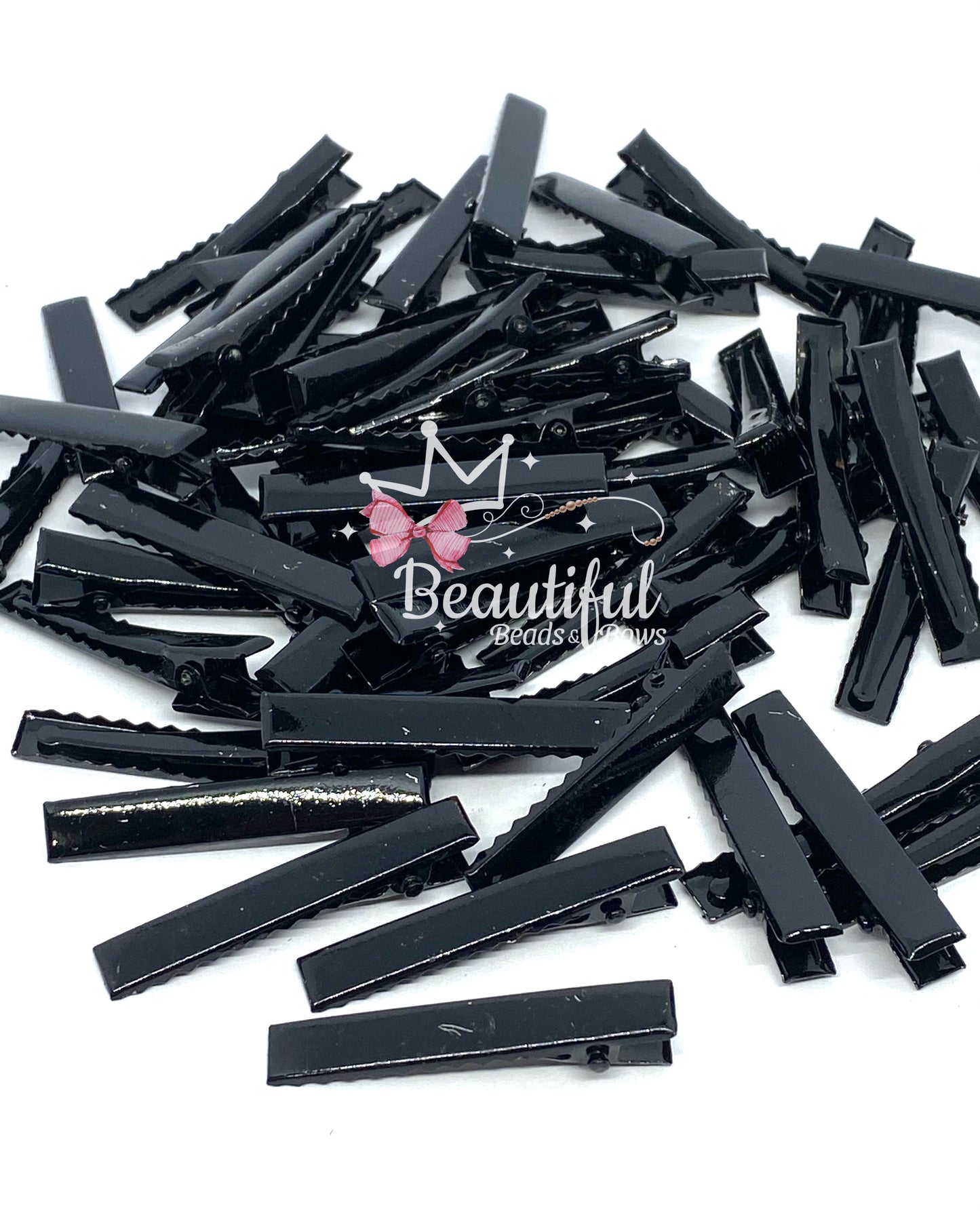 Black Hairclip Pequeños