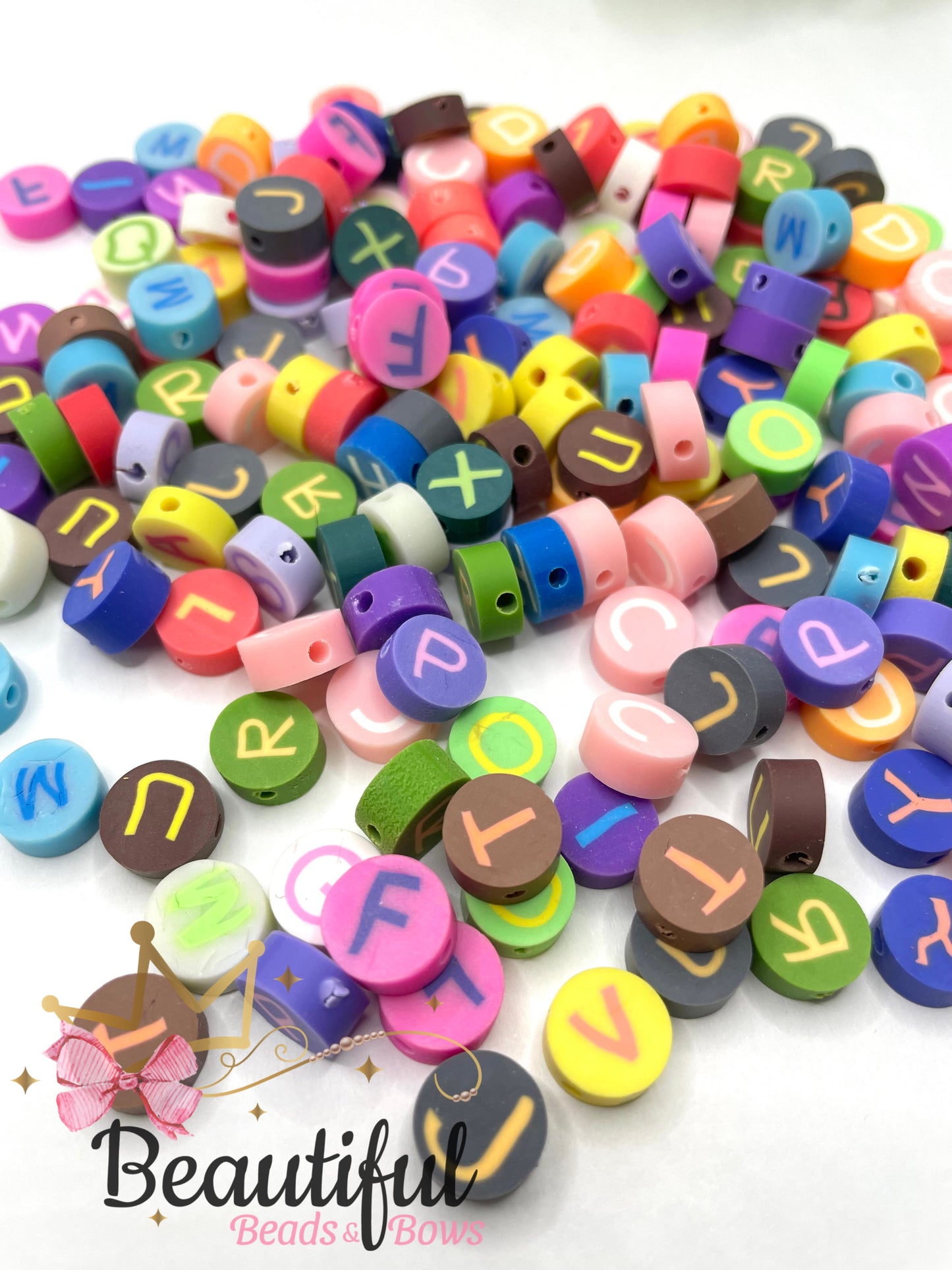 Clay Round Letters 20pc