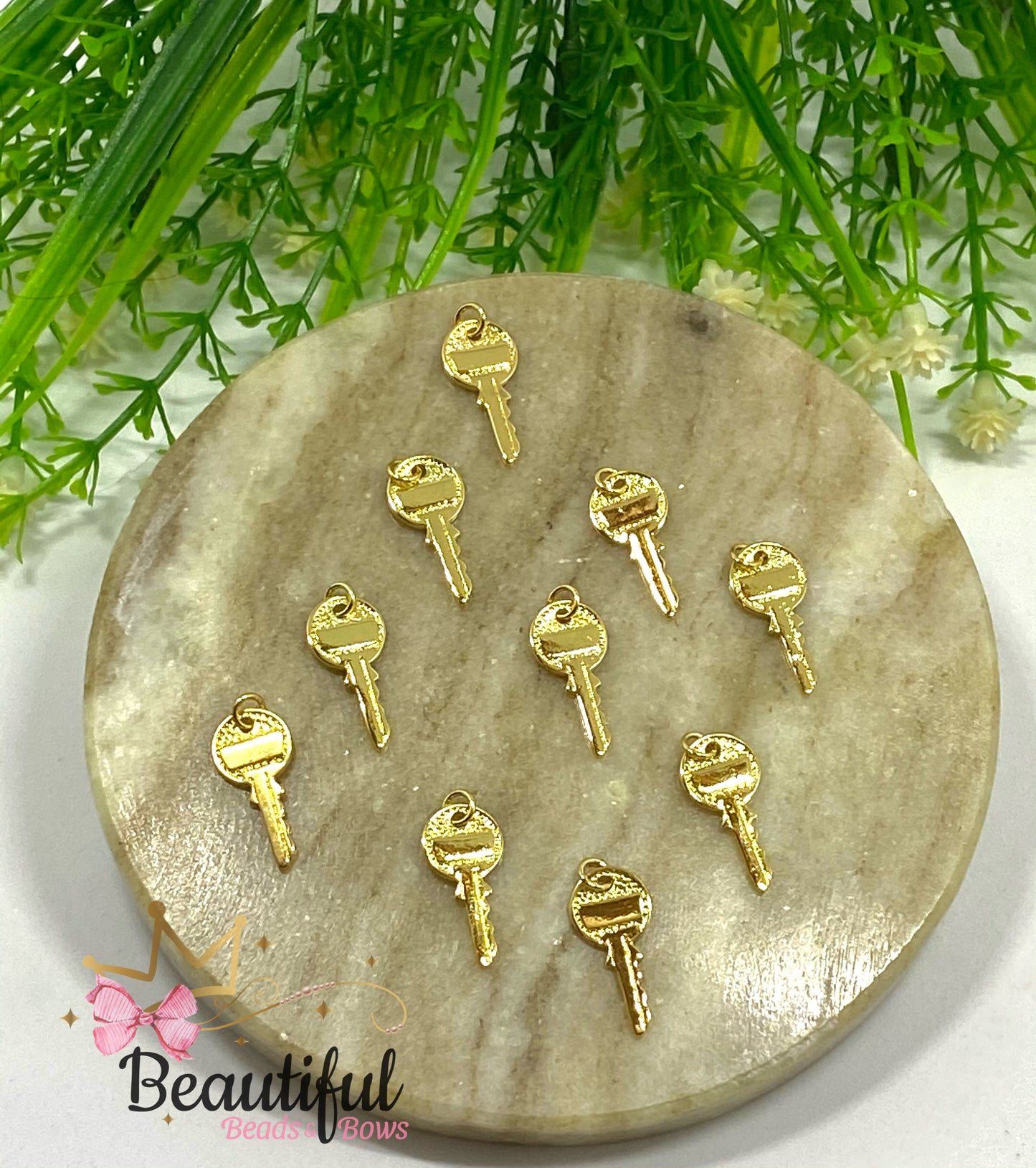 Brass Gold Key Pendant